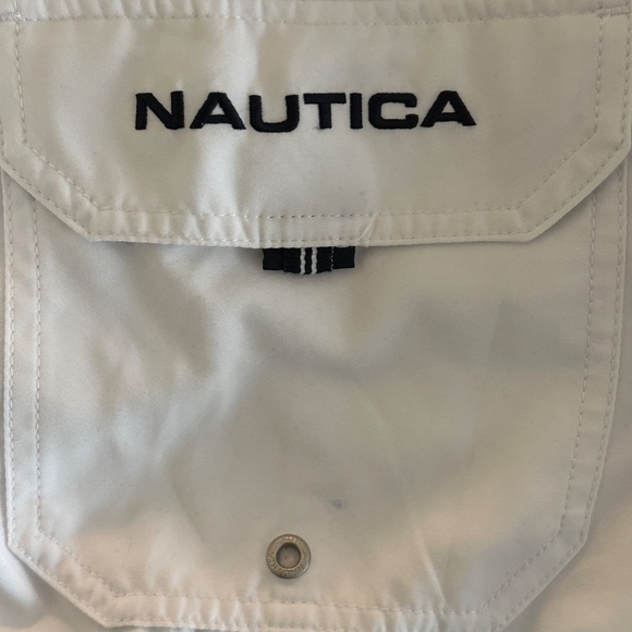 Nautica Men's Size L White Swim Trunks Board Shorts Swimwear - Picture 3 of 4